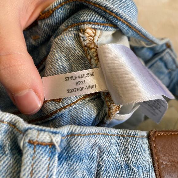 MADEWELL The High-Rise Slim Crop Boyjean Dumas Wash Ripped Edition Size 24 - Picture 12 of 12